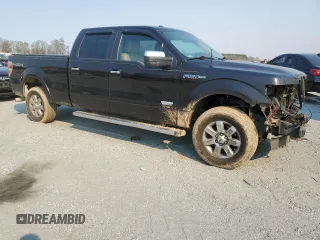 2013 Ford F-150 XL with VIN 1FTFW1ET3DKF02870, listed as a Copart auction lot 50087645 with 159,837 mi miles and Salvage Title. Bid and sale history available at carsss.com. Image 4.