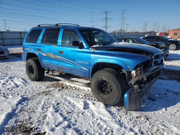 1998 Dodge Durango with VIN 1B4HS28Y6WF229806, listed as a Copart auction lot 44929645 with 216,892 mi miles and Salvage Title. Bid and sale history available at carsss.com. Image 4.