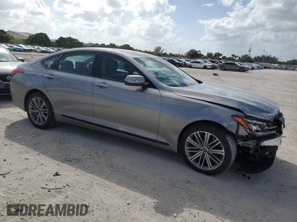 2020 Genesis G80 3.8L with VIN KMTFN4JE2LU332663, listed as a Copart auction lot 78372134 with 15,812 mi miles and Salvage Title. Bid and sale history available at carsss.com. Image 4.