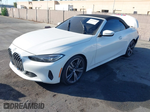 2023 BMW 4 Series 430i with VIN WBA23AT05PCM33899, listed as a IAAI auction lot 41119359 with 1 mi miles. Bid and sale history available at carsss.com. Image 17.