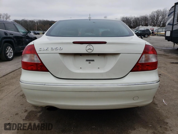2007 Mercedes-Benz CLK 350 with VIN WDBTJ56H87F223011, listed as a Copart auction lot 45642314 with 155,996 mi miles and Salvage Title. Bid and sale history available at DreamBid. Image 6.