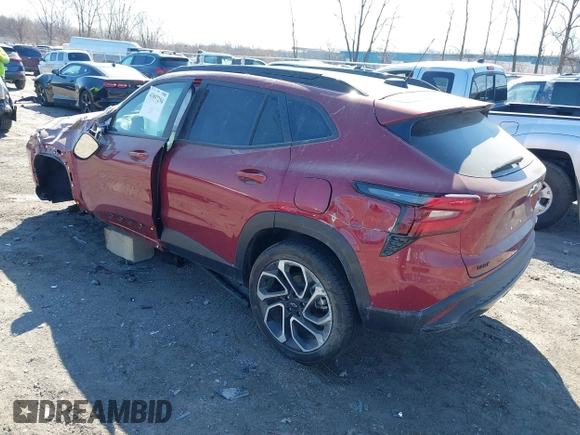 2024 Chevrolet Trax 2RS with VIN KL77LJE23RC079419, listed as a IAAI auction lot 41897294 with Not Provided miles and . Bid and sale history available at DreamBid. Image 3.