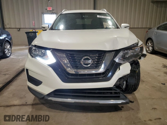 2017 Nissan Rogue SV with VIN KNMAT2MV9HP528295, listed as a Copart auction lot 63318355 with 130,536 mi miles and Salvage title. Bid and sale history available at DreamBid. Image 5.
