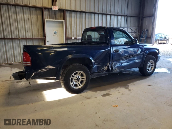 2004 Dodge Dakota with VIN 1D7FL16K34S535016, listed as a Copart auction lot 50445804 with 215,635 mi miles and Salvage Title. Bid and sale history available at carsss.com. Image 3.