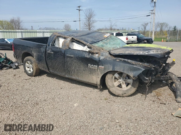 2018 Ram 1500 Express with VIN 1C6RR7FT3JS200553, listed as a Copart auction lot 54662535 with 103,370 mi miles and Salvage title. Bid and sale history available at DreamBid. Image 4.