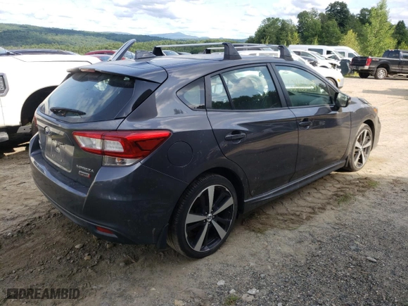 2018 Subaru Impreza Sport with VIN 4S3GTAM67J3747718, listed as a Copart auction lot 62456183 with 0 mi miles and Non Repairable. Bid and sale history available at carsss.com. Image 3.