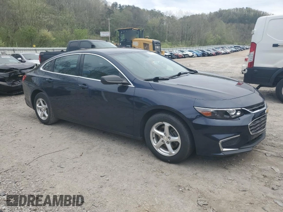 2018 Chevrolet Malibu LS with VIN 1G1ZB5ST3JF253603, listed as a Copart auction lot 54227575 with 54,608 mi miles and Salvage Title. Bid and sale history available at DreamBid. Image 4.