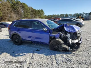2024 Honda CR-V LX with VIN 5J6RS3H27RL000494, listed as a Copart auction lot 86094104 with 25,917 mi miles and Salvage Title. Bid and sale history available at DreamBid. Image 4.