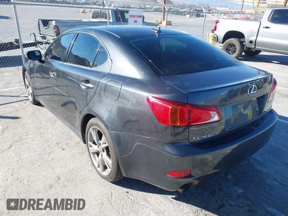 2009 Lexus IS 250 with VIN JTHBK262592084131, listed as a IAAI auction lot 41338249 with Not Provided miles. Bid and sale history available at carsss.com. Image 3.