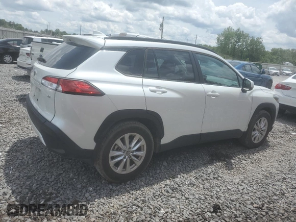 2023 Toyota Corolla Cross LE z VIN 7MUCAAAG1PV041021, wystawiony jako Copart lot #58620495 z przebiegiem 29 111 mil mil oraz Szkoda całkowita • Salvage title. Historia ofert i sprzedaży dostępna na DreamBid. Obrazek 3.