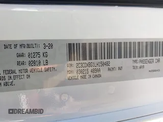 2020 Dodge Charger SXT with VIN 2C3CDXBG1LH150482, listed as a IAAI auction lot 41762444 with 97,689 mi miles and . Bid and sale history available at DreamBid. Image 9.
