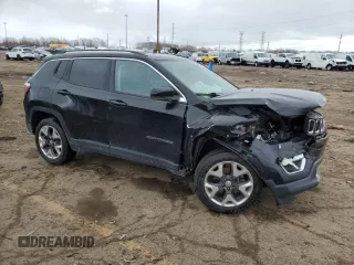 2020 Jeep Compass Limited with VIN 3C4NJDCB2LT196733, listed as a Copart auction lot 53106625 with 128,783 mi miles and Clean title. Bid and sale history available at DreamBid. Image 4.