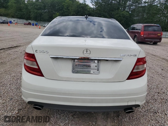 2009 Mercedes-Benz C 300 Sport with VIN WDDGF54X79R064231, listed as a Copart auction lot 58400805 with 90,789 mi miles and Salvage title. Bid and sale history available at DreamBid. Image 6.