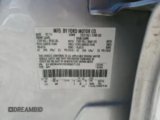 2014 Ford Edge SE with VIN 2FMDK4GC6EBB07123, listed as a Copart auction lot 53920795 with 142,034 mi miles and Salvage title. Bid and sale history available at DreamBid. Image 13.