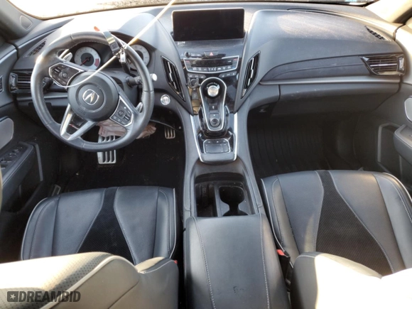 2019 Acura RDX w/A-Spec Pkg with VIN 5J8TC2H64KL016875, listed as a Copart auction lot 80680124 with 0 mi miles and Salvage Title. Bid and sale history available at carsss.com. Image 8.