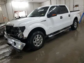 2014 Ford F-150 XL with VIN 1FTFW1ET5EFB75690, listed as a Copart auction lot 47824635 with 194,649 mi miles and Salvage Title. Bid and sale history available at carsss.com. Image 1.