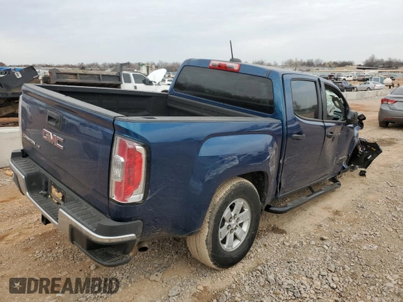 2019 GMC Canyon 2WD with VIN 1GTG5BEN5K1167385, listed as a Copart auction lot 45316035 with 35,980 mi miles and Salvage Title. Bid and sale history available at carsss.com. Image 3.