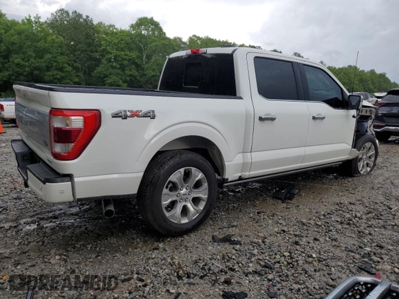 2022 Ford F-150 XL with VIN 1FTFW1E81NFA23191, listed as a Copart auction lot 59531595 with 92,203 mi miles and Salvage title. Bid and sale history available at DreamBid. Image 3.
