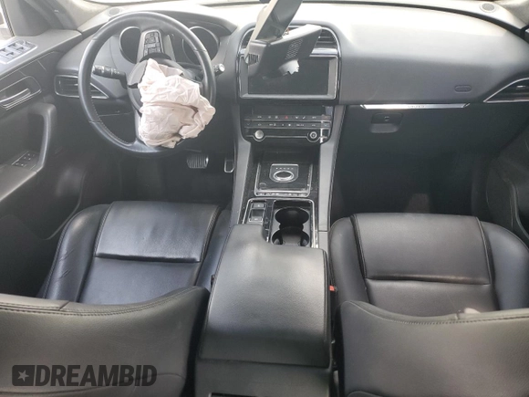 2019 Jaguar F-Pace 25t Premium with VIN SADCJ2FX7KA616516, listed as a Copart auction lot 55295245 with 108,575 mi miles and Salvage title. Bid and sale history available at DreamBid. Image 8.