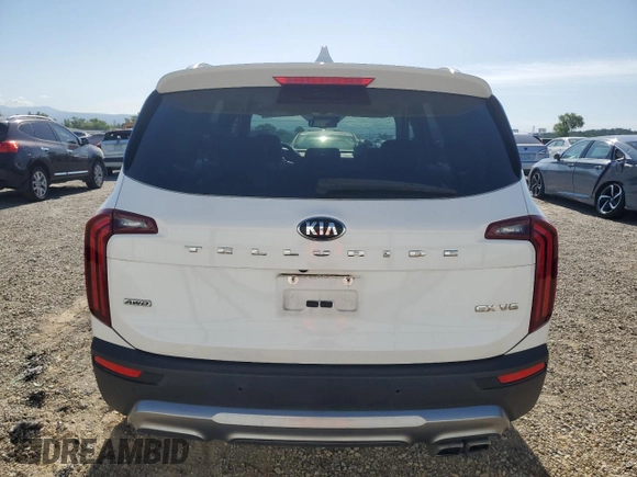 2021 Kia Telluride EX with VIN 5XYP3DHC2MG104890, listed as a Copart auction lot 57723325 with 89,122 mi miles and Salvage title. Bid and sale history available at DreamBid. Image 6.