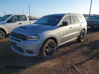 2020 Dodge Durango GT Plus with VIN 1C4RDHDG3LC381119, listed as a IAAI auction lot 41669716 with 55,207 mi miles and . Bid and sale history available at carsss.com. Image 2.