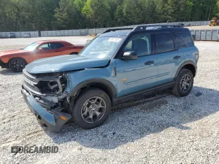 2021 Ford Bronco Sport Badlands z VIN 3FMCR9D92MRA56832, wystawiony jako Copart lot #55647165 z przebiegiem 54 665 mil mil oraz Szkoda całkowita • Salvage title. Historia ofert i sprzedaży dostępna na DreamBid. Obrazek 1.