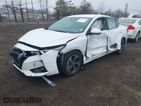 2022 Nissan Sentra SV z VIN 3N1AB8CV3NY307506, wystawiony jako IAAI lot #41830376 z przebiegiem 6 899 mil mil oraz . Historia ofert i sprzedaży dostępna na DreamBid. Obrazek 2.