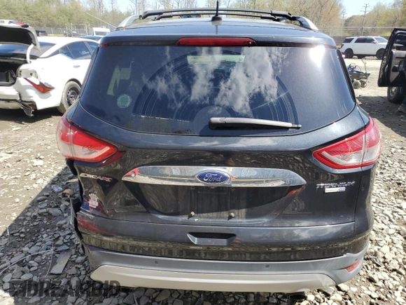 2015 Ford Escape Titanium with VIN 1FMCU9J9XFUB11123, listed as a Copart auction lot 52191015 with 77,541 mi miles and Salvage Title. Bid and sale history available at carsss.com. Image 6.