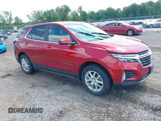 2024 Chevrolet Equinox LT with VIN 3GNAXUEG5RS149644, listed as a IAAI auction lot 42555939 with 10,967 mi miles and . Bid and sale history available at DreamBid. Image 1.