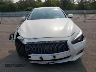 2015 Infiniti Q50 Premium with VIN JN1BV7AR3FM400123, listed as a Copart auction lot 58778025 with 59,606 mi miles and Salvage title. Bid and sale history available at DreamBid. Image 5.