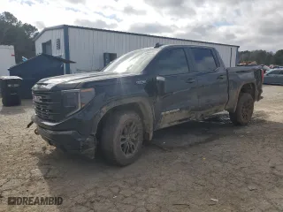 2024 GMC Sierra 1500 Pro with VIN 1GTUUAED5RZ332497, listed as a Copart auction lot 43509205 with 5,844 mi miles and Salvage Title. Bid and sale history available at carsss.com. Image 1.