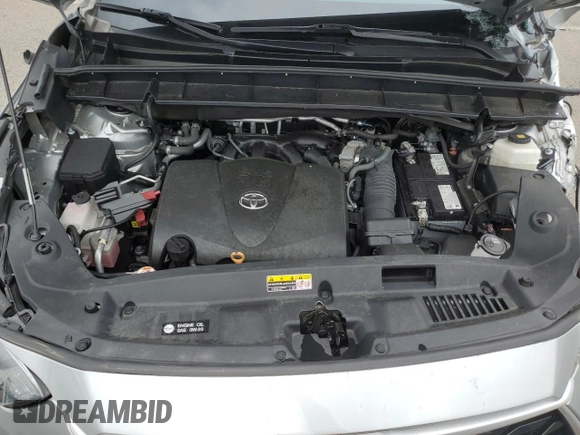 2021 Toyota Highlander XLE with VIN 5TDGZRBH3MS544801, listed as a Copart auction lot 63478355 with 54,616 mi miles and Salvage title. Bid and sale history available at DreamBid. Image 12.