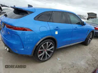 2023 Jaguar F-Pace SVR with VIN SADCZ2EE7PA704045, listed as a Copart auction lot 75995704 with Not Provided miles and Non Repairable. Bid and sale history available at DreamBid. Image 3.
