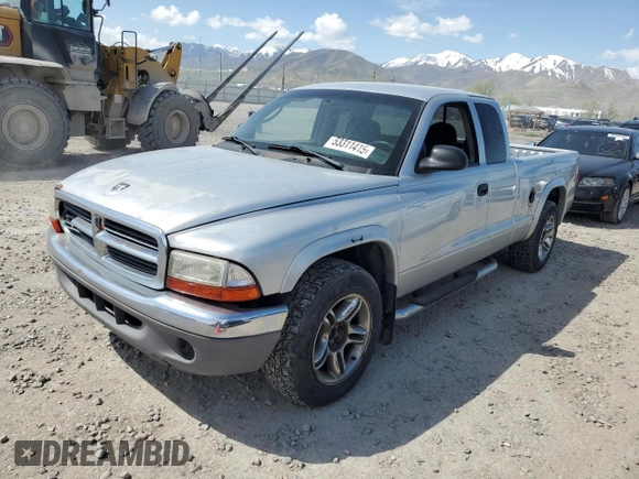 2004 Dodge Dakota SLT with VIN 1D7GL42N84S693356, listed as a Copart auction lot 53311415 with 224,342 mi miles and Salvage title. Bid and sale history available at DreamBid. Image 1.