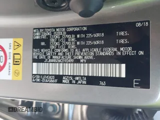 2019 Lexus NX 300 z VIN JTJBARBZ6K2192499, wystawiony jako IAAI lot #42182119 z przebiegiem 27 085 mil mil oraz . Historia ofert i sprzedaży dostępna na DreamBid. Obrazek 9.