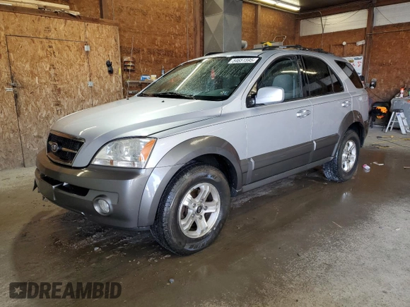 2005 Kia Sorento LX with VIN KNDJC733255467795, listed as a Copart auction lot 54651595 with 190,161 mi miles and Salvage Title. Bid and sale history available at carsss.com. Image 1.