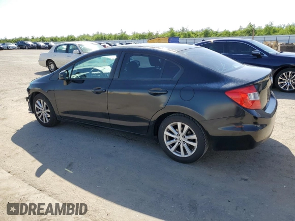 2012 Honda Civic EX with VIN 2HGFB2F84CH605329, listed as a Copart auction lot 52017085 with 102,362 mi miles and Salvage Title. Bid and sale history available at DreamBid. Image 2.