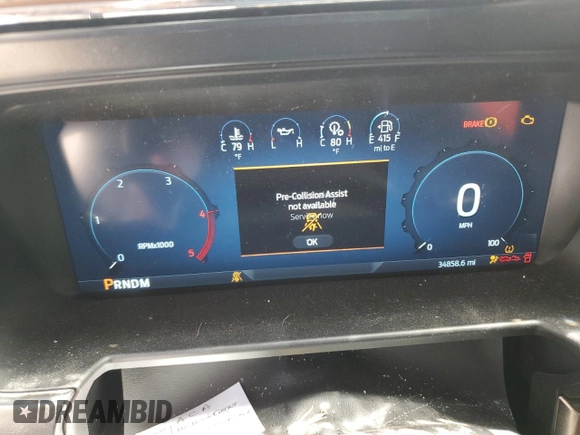 2024 Ford F-350 XL with VIN 1FT8W3BM1REC37101, listed as a Copart auction lot 56579605 with 34,858 mi miles and Salvage title. Bid and sale history available at DreamBid. Image 9.