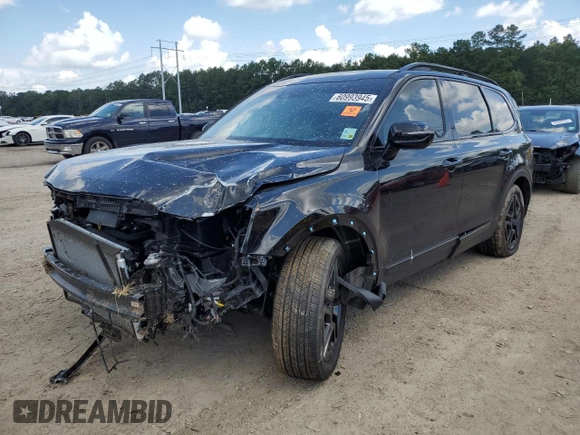 2024 Kia Telluride SX Prestige X-Line with VIN 5XYP5DGC7RG544378, listed as a Copart auction lot 60993945 with 7,158 mi miles and Salvage title. Bid and sale history available at DreamBid. Image 1.