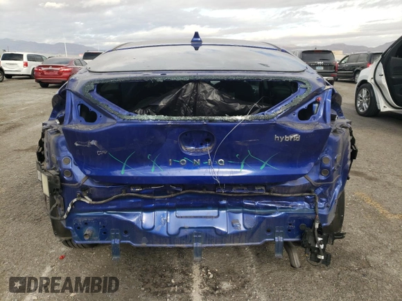 2022 Hyundai Ioniq SE with VIN KMHC75LC4NU275748, listed as a Copart auction lot 82028704 with 54,800 mi miles and Salvage title. Bid and sale history available at DreamBid. Image 6.