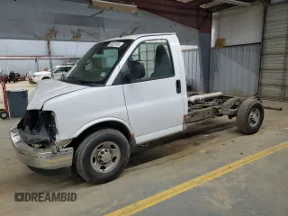 2019 Chevrolet Express Commercial with VIN 1GB0GRFG9K1192508, listed as a Copart auction lot 80027454 with 131,617 mi miles and Salvage Title. Bid and sale history available at carsss.com. Image 1.