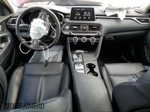 2020 Genesis G70 2.0T with VIN KMTG64LA4LU046602, listed as a Copart auction lot 68561854 with 45,490 mi miles and Salvage Title. Bid and sale history available at carsss.com. Image 8.