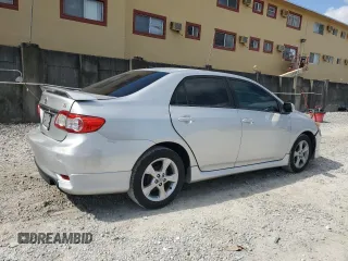 2011 Toyota Corolla L with VIN 2T1BU4EE9BC617463, listed as a Copart auction lot 53572855 with 136,542 mi miles and Salvage Title. Bid and sale history available at carsss.com. Image 3.