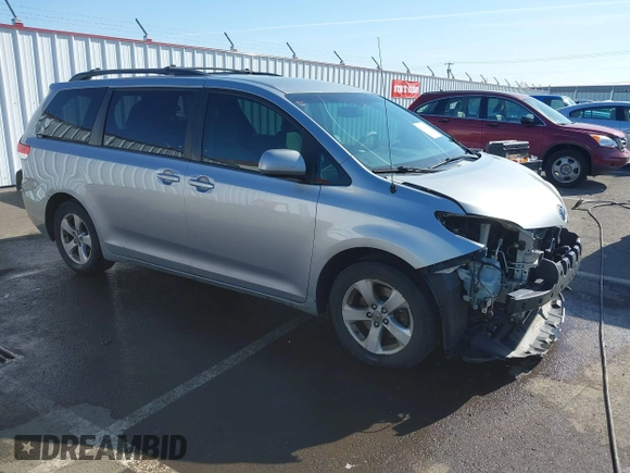 2011 Toyota Sienna LE AAS with VIN 5TDKK3DC7BS154584, listed as a IAAI auction lot 42013919 with 155,071 mi miles and . Bid and sale history available at DreamBid. Image 1.