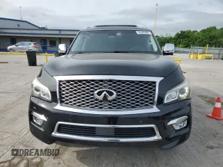 2015 Infiniti QX80 z VIN JN8AZ2ND5F9770320, wystawiony jako Copart lot #55305965 z przebiegiem 168 832 mil mil oraz Czysty tytuł • Clean title. Historia ofert i sprzedaży dostępna na DreamBid. Obrazek 5.