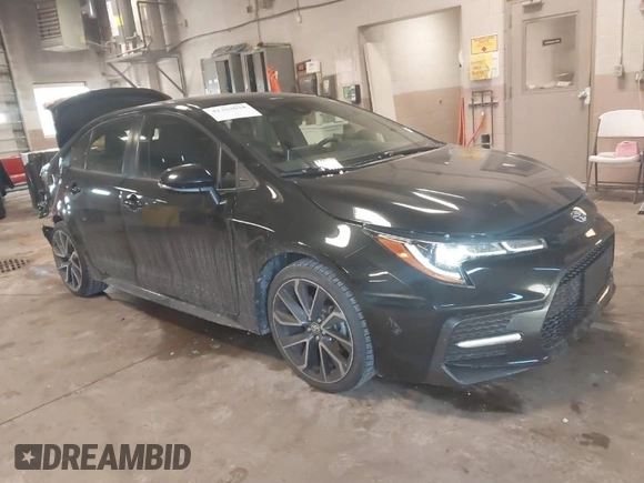 2020 Toyota Corolla SE with VIN JTDS4RCE9LJ036941, listed as a IAAI auction lot 41363034 with 87,429 mi miles. Bid and sale history available at carsss.com. Image 1.