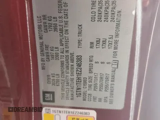 2014 GMC Sierra 1500 z VIN 1GTN1TEH1EZ246383, wystawiony jako Copart lot #82172174 z przebiegiem 136 794 mil mil oraz Szkody całkowita. Historia ofert i sprzedaży dostępna na DreamBid. Obrazek 12.