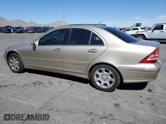 2005 Mercedes-Benz C 240 with VIN WDBRF81J95F662187, listed as a Copart auction lot 48823485 with 145,076 mi miles and Salvage title. Bid and sale history available at DreamBid. Image 2.