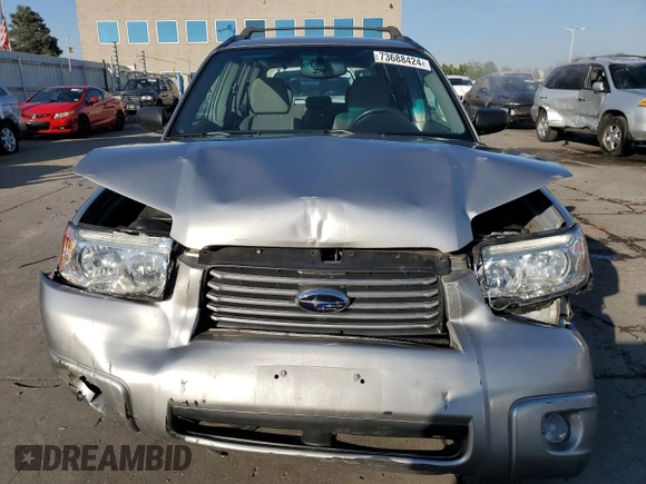 2006 Subaru Forester 2.5 X with VIN JF1SG63606H727257, listed as a Copart auction lot 73688424 with 110,497 mi miles and Salvage Title. Bid and sale history available at carsss.com. Image 5.