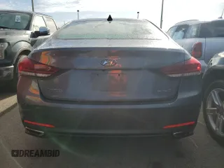 2015 Hyundai Genesis 3.8L with VIN KMHGN4JE7FU022415, listed as a Copart auction lot 74740224 with 0 mi miles and Salvage Title. Bid and sale history available at carsss.com. Image 6.
